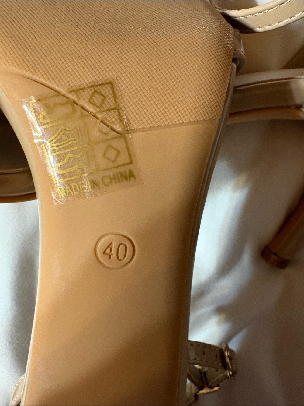 VEGAS_POSH
Nude Ankle-Strap Women's Sandals - Picture 5 of 5